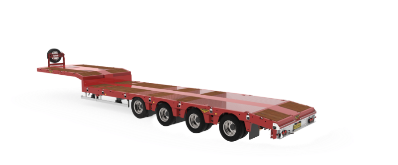 4-axle semi low loader