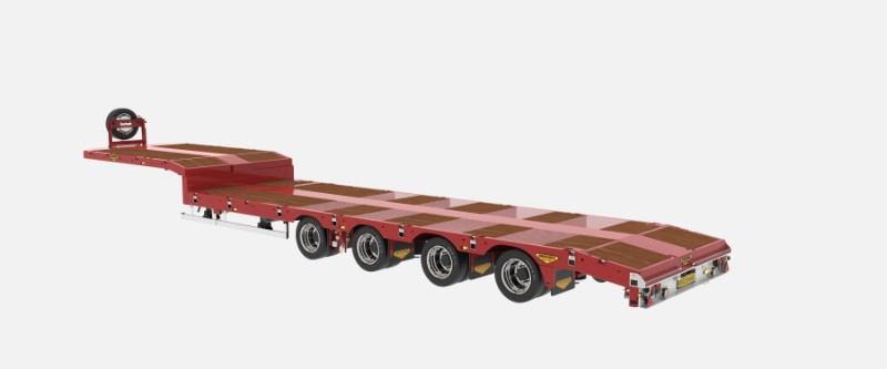 4-axle semi low loader (205 tyres)