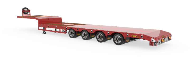 4-axle semi low loader (205 tires)